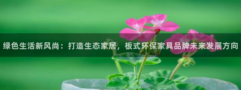 杏耀官方网：绿色生活新风尚：打造生态家居，板式环保家具品牌未